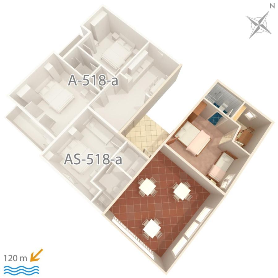 Apartment Podgora 518B Extérieur photo